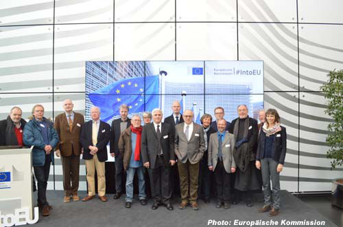 Die Bonner Delegation bei der Europäischen Kommission.