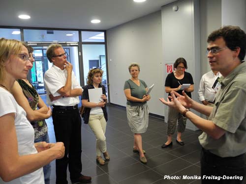 Die BJV-Gruppe mit Caesar-Pressesprecher Stefan Hartmann (rechts)