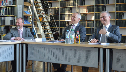 v.l.: Lambert-Sebastian Gerstmeier, BJV-Vorsitzender; Martin Winter; Kay Scheller.