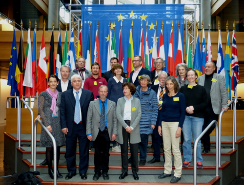Die Delegation der Bonner Journalistenvereinigung.